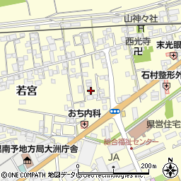 愛媛県大洲市若宮834-5周辺の地図