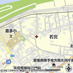 愛媛県大洲市若宮764周辺の地図