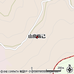 愛媛県喜多郡内子町山鳥坂己周辺の地図