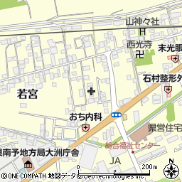 愛媛県大洲市若宮834-6周辺の地図