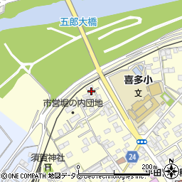 愛媛県大洲市若宮282-1周辺の地図