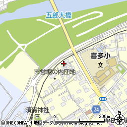 愛媛県大洲市若宮286-5周辺の地図