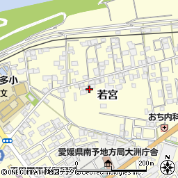 愛媛県大洲市若宮772-1周辺の地図