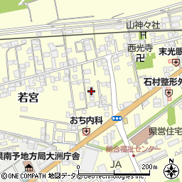 愛媛県大洲市若宮833-5周辺の地図