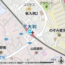 下大利駅周辺の地図