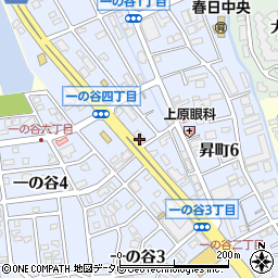 福岡県春日市一の谷2丁目6周辺の地図