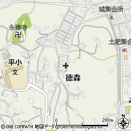 愛媛県大洲市徳森2489-9周辺の地図
