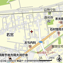 愛媛県大洲市若宮833周辺の地図