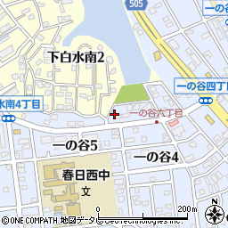 福岡県春日市一の谷6丁目37周辺の地図