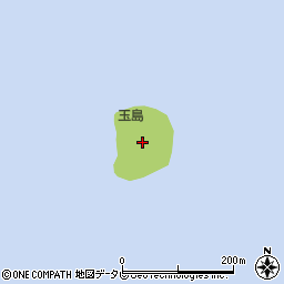 玉島神社周辺の地図