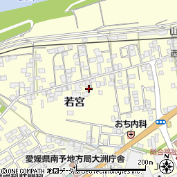 愛媛県大洲市若宮785-1周辺の地図