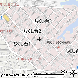 福岡県春日市ちくし台2丁目86周辺の地図