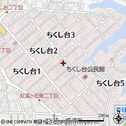福岡県春日市ちくし台2丁目96周辺の地図