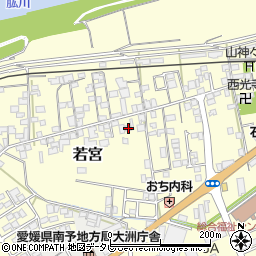 愛媛県大洲市若宮791-2周辺の地図