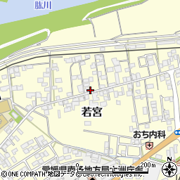 愛媛県大洲市若宮109-1周辺の地図