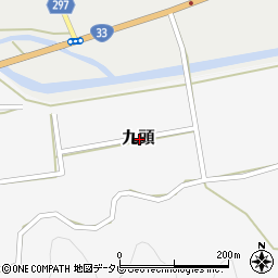 高知県高岡郡日高村九頭周辺の地図