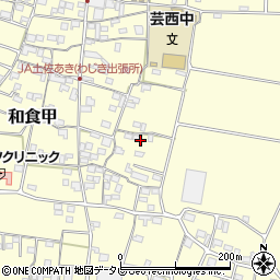 高知県安芸郡芸西村和食甲周辺の地図