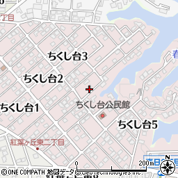 福岡県春日市ちくし台3丁目67周辺の地図