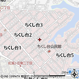 福岡県春日市ちくし台3丁目63周辺の地図