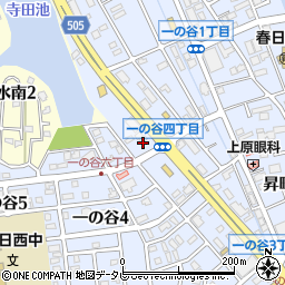 福岡県春日市一の谷6丁目61周辺の地図