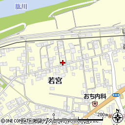 愛媛県大洲市若宮107-1周辺の地図