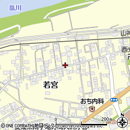 愛媛県大洲市若宮90-2周辺の地図