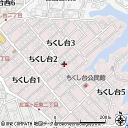 福岡県春日市ちくし台3丁目54周辺の地図