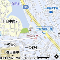 福岡県春日市一の谷6丁目46周辺の地図