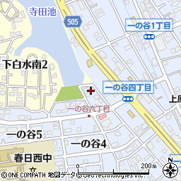 福岡県春日市一の谷6丁目45周辺の地図