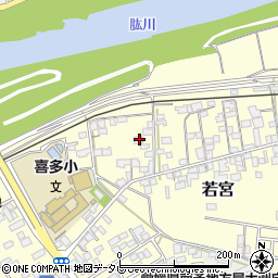 愛媛県大洲市若宮195-3周辺の地図