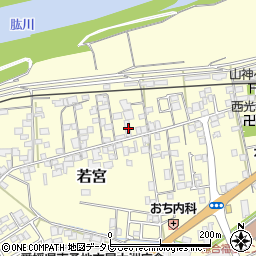 愛媛県大洲市若宮89-1周辺の地図