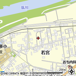 愛媛県大洲市若宮136-1周辺の地図
