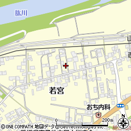 愛媛県大洲市若宮102周辺の地図