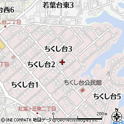 福岡県春日市ちくし台3丁目52周辺の地図