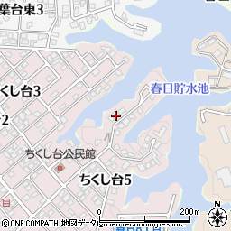 福岡県春日市ちくし台5丁目75周辺の地図