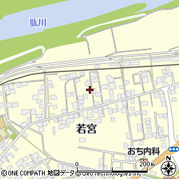 愛媛県大洲市若宮117周辺の地図