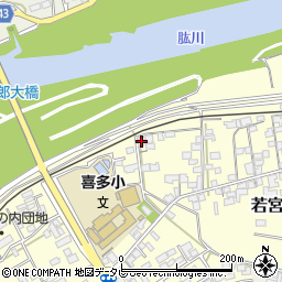 愛媛県大洲市若宮242周辺の地図