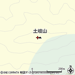 土岐山周辺の地図