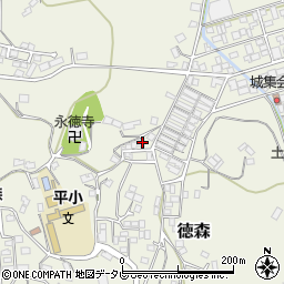 愛媛県大洲市徳森1304周辺の地図