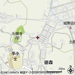 愛媛県大洲市徳森1304-7周辺の地図