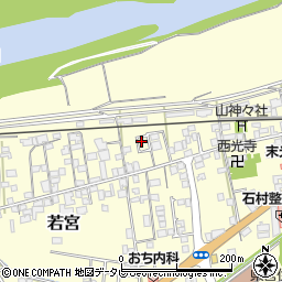 愛媛県大洲市若宮61周辺の地図