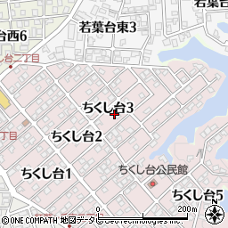 福岡県春日市ちくし台3丁目39周辺の地図