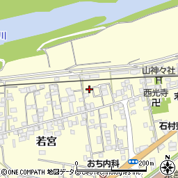 愛媛県大洲市若宮70周辺の地図
