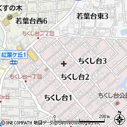 福岡県春日市ちくし台2丁目43周辺の地図