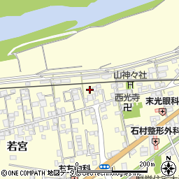 愛媛県大洲市若宮54周辺の地図
