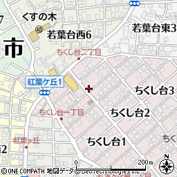 福岡県春日市ちくし台2丁目27周辺の地図