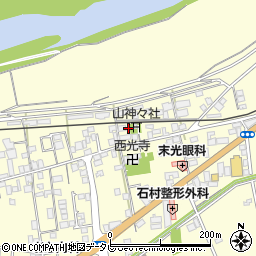 愛媛県大洲市若宮37-1周辺の地図