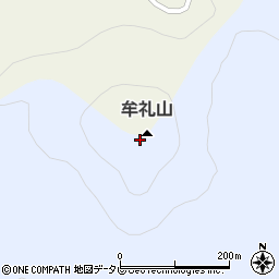 牟礼山周辺の地図