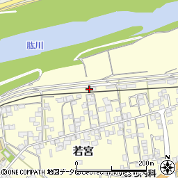 愛媛県大洲市若宮1-12周辺の地図