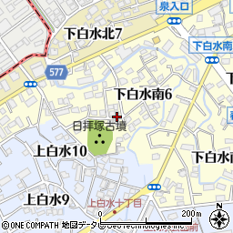 福岡県春日市下白水南7丁目30周辺の地図